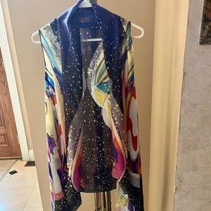 *BEAUTIFUL* DEMDACO BUTTERFLY PRINTED WRAP/SCARF WEARABLE ART